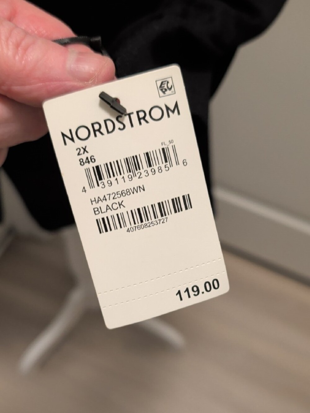 Nordstrom Halogen  NWT $119 Size 2X Black Open-Front Draped Blazer - Picture 4 of 9